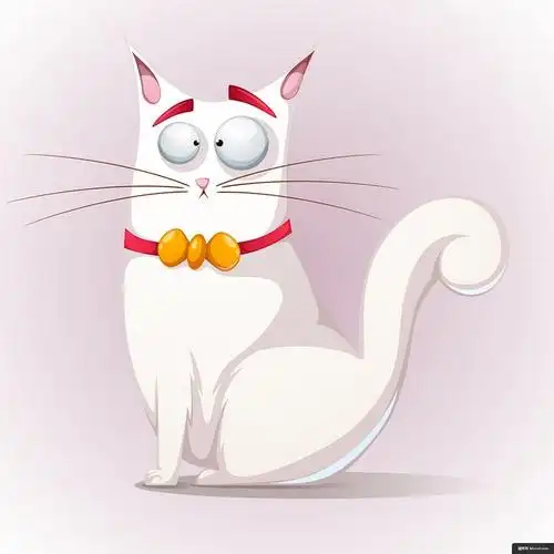 卡通动物萌宠可爱搞怪万圣节卡通动物萌宠动物插画绘画