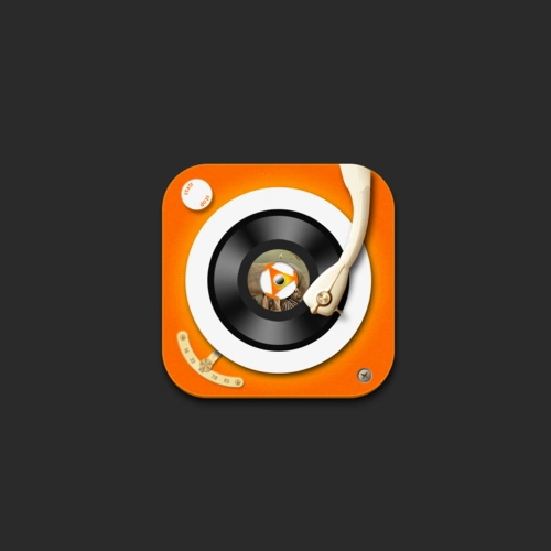 唱片机图标设计临摹