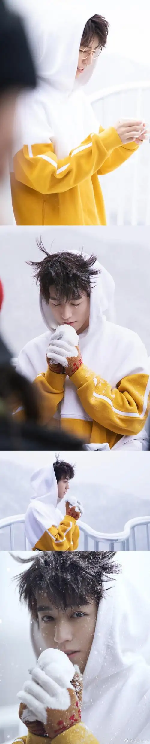 王俊凯雪地系列大片 少年干净纯粹美好治愈