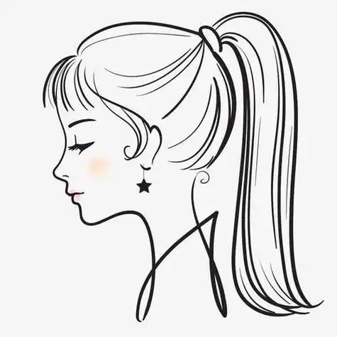 第5页手绘少女 女孩 女人 时尚美女 女性素描头像 卡通女生 简笔画