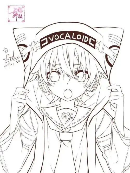 次元卡通头像女生简笔画未收录 手绘二次元少女简笔满满的二次元萌货