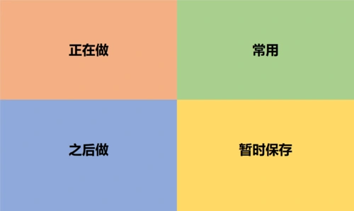 用excel做四象限电脑桌面壁纸