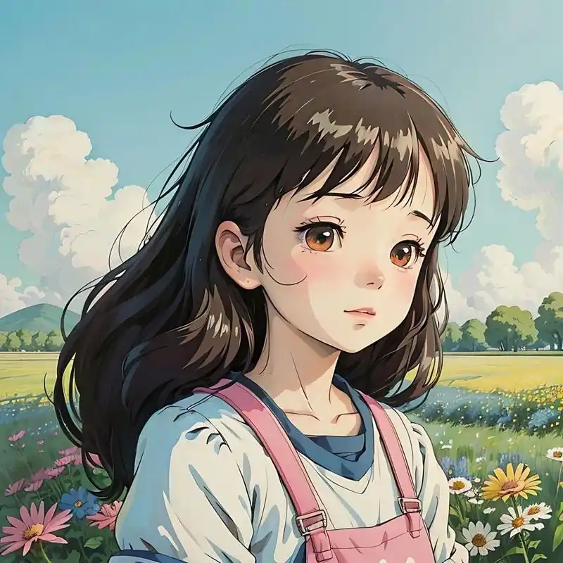 宫崎骏治愈系列女孩头像