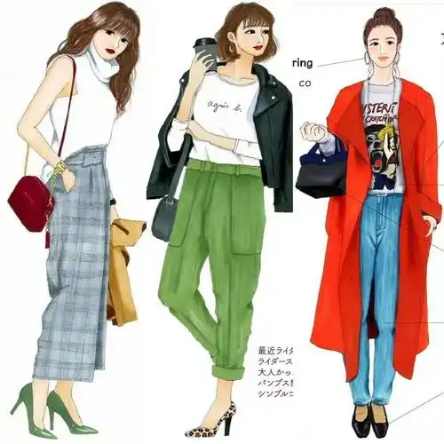 没有穿衣搭配的灵感?看看时装手绘插画,领略不一样的时尚美