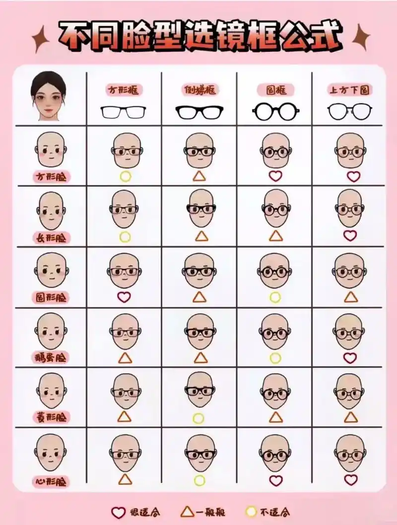 不同脸型如何选眼镜框呢?#眼镜杀 #配眼镜要懂的常识 # - 抖音