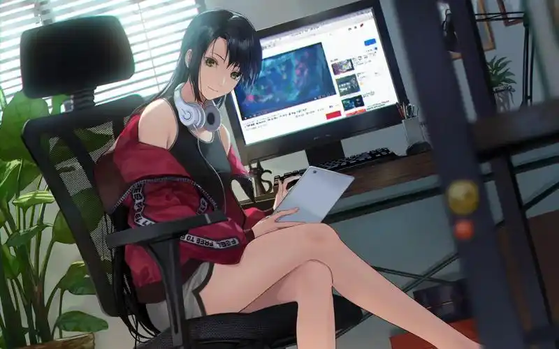 原图你的电脑分辨率(1600x1600)→生成壁纸显示:√欣赏模式全屏模式