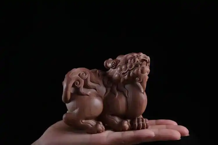 招财貔貅老山檀黑肉沉水手作