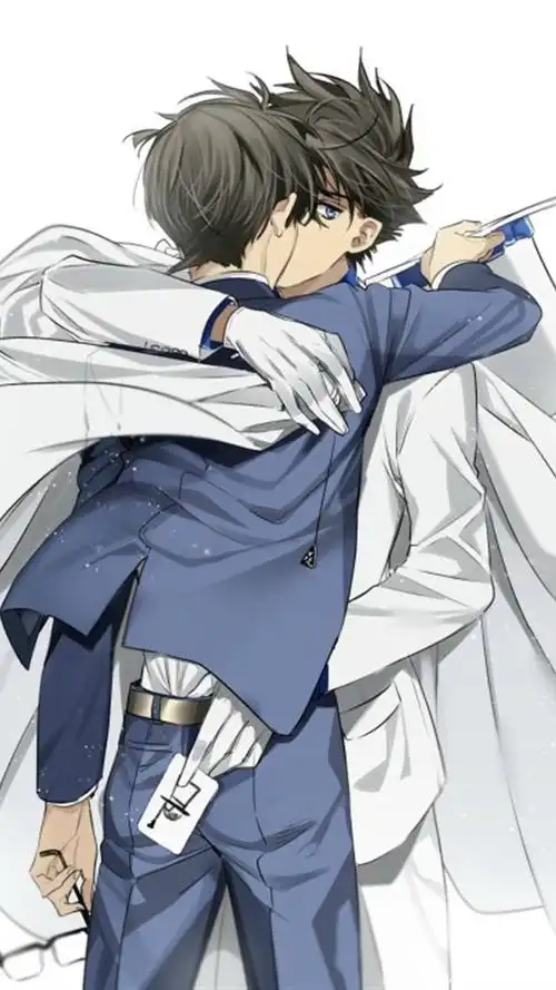 关于柯南和基德的卡通壁纸(动漫壁纸快新同人)(2)