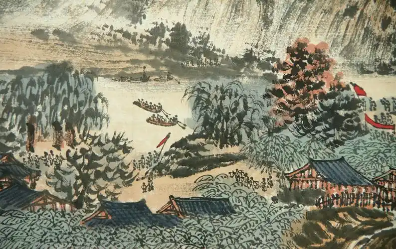 中国画研究会副会长 国画艺术家 教授【陶一清】山水 真迹