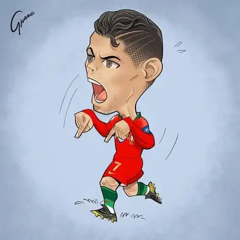 作品描述:c罗是我第一个认识的足球明星,也是我最崇拜足球明星头像有