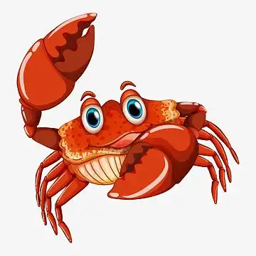 世界海洋日卡通螃蟹