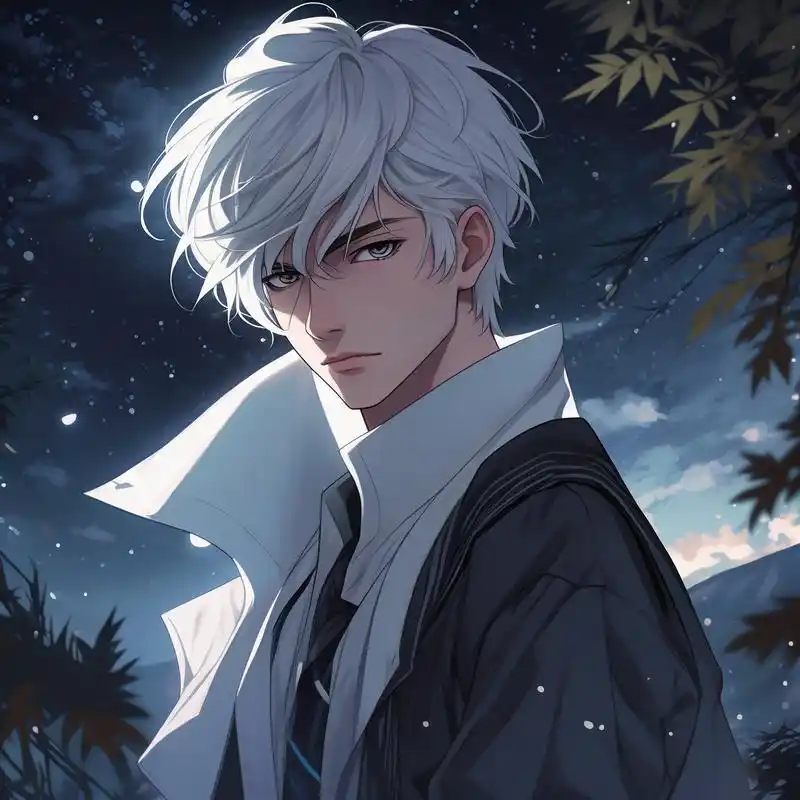 99二次元魅力,白发帅哥头像! 哇塞!