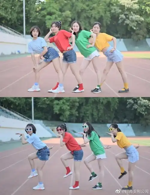 毕业照上镜技巧#宿舍沙雕四人照可以参考这组照片!太可爱了!