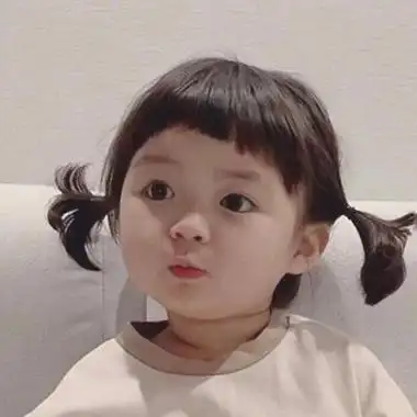 小孩可爱头像超萌女可爱的头像女生呆萌娃娃真人