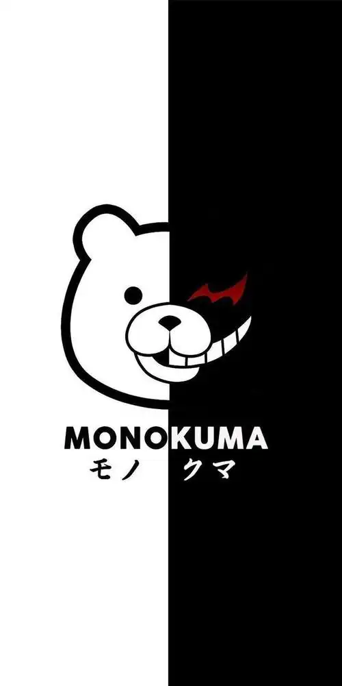 《弹丸论破》黑白熊,全面屏壁纸分享,毛绒绒的校长好可爱_网易订阅