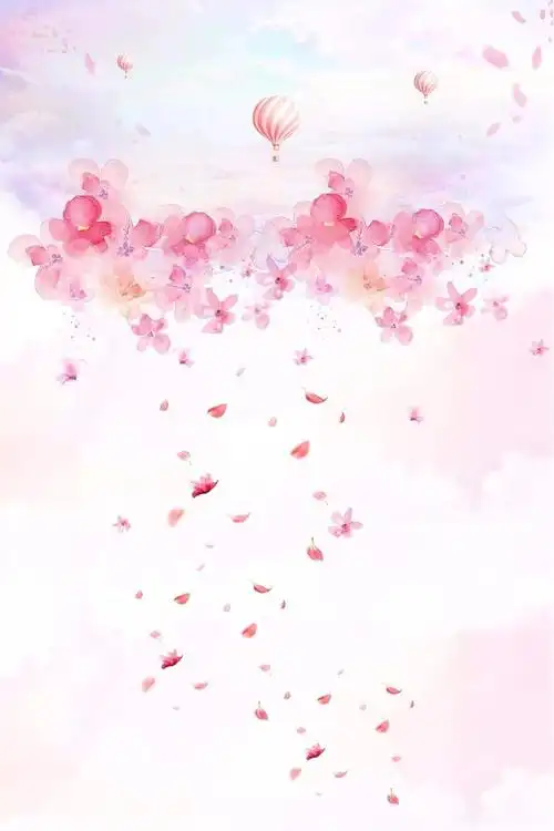 唯美浪漫樱花节素材粉色桃花ps平面设计画报海报psd背景模板