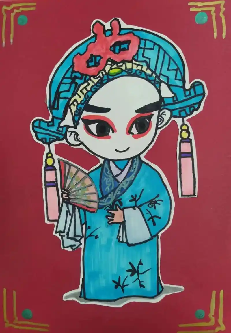 戏曲人物——生旦净末丑.#绘画分享  #漫画人物 - 抖音