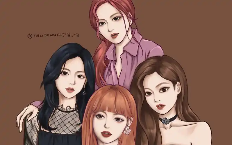 【procreate】——blackpink_哔哩哔哩_bilibili