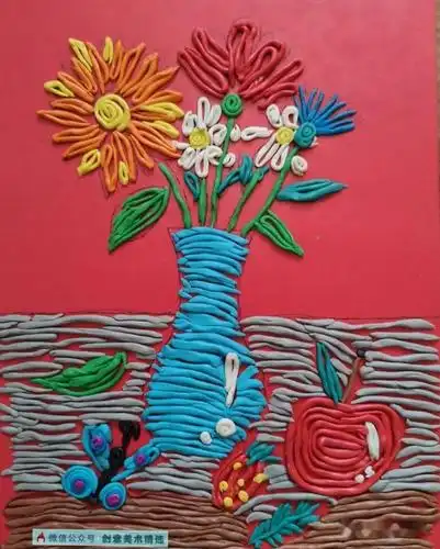 素材分享——15张富于装饰感的黏土画作品