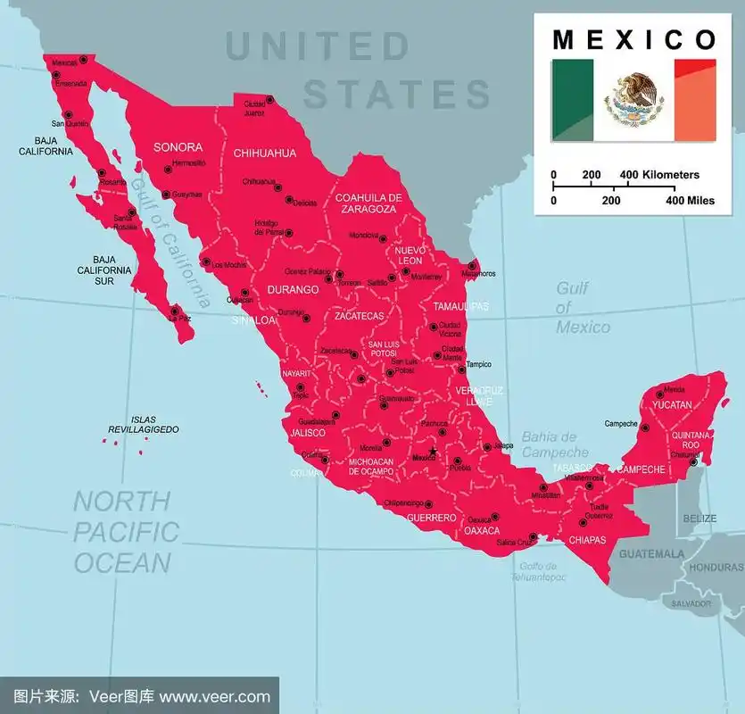 墨西哥地图