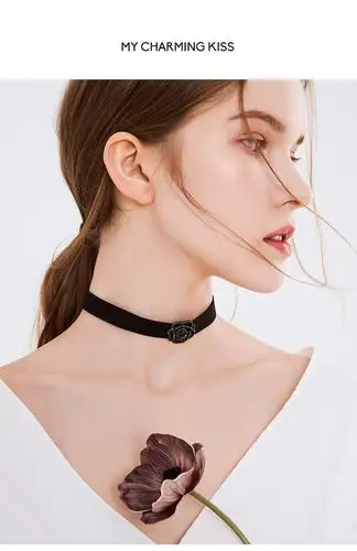 mck choker复古脖子饰品短款颈带项圈项链女欧美锁骨链网红颈链