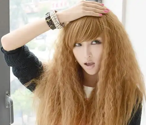 蓬松感长发玉米烫发型图片大全