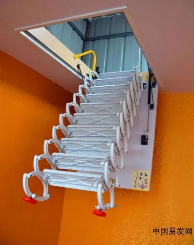 全自动阁楼楼梯价格 北京自动伸缩楼梯厂家 阁楼伸缩梯子