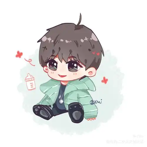 一些之前画的景老师_平涂q版饭绘真人景向谁依景向谁依绘画作品