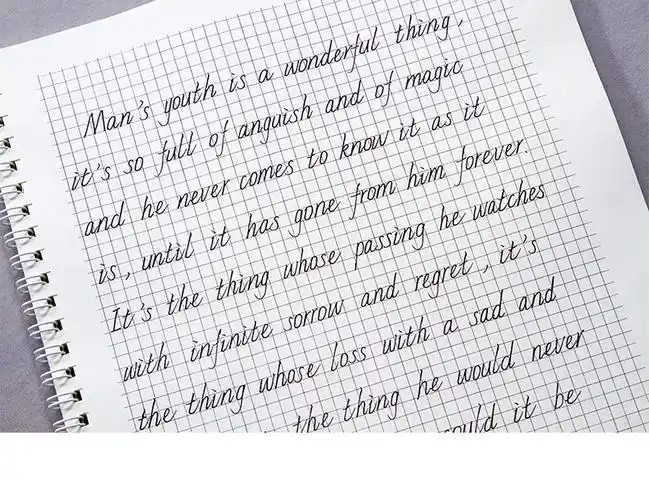 手写意大利斜体英语字帖中英文临摹行楷奶酪女生字体漂亮练字斜体英文