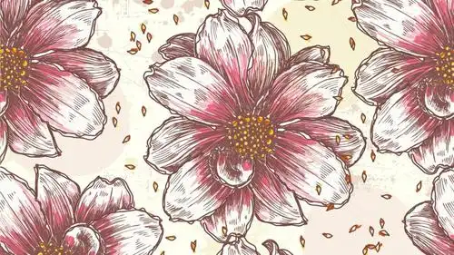 素色花纹背景,高清图片,电脑桌面-壁纸族