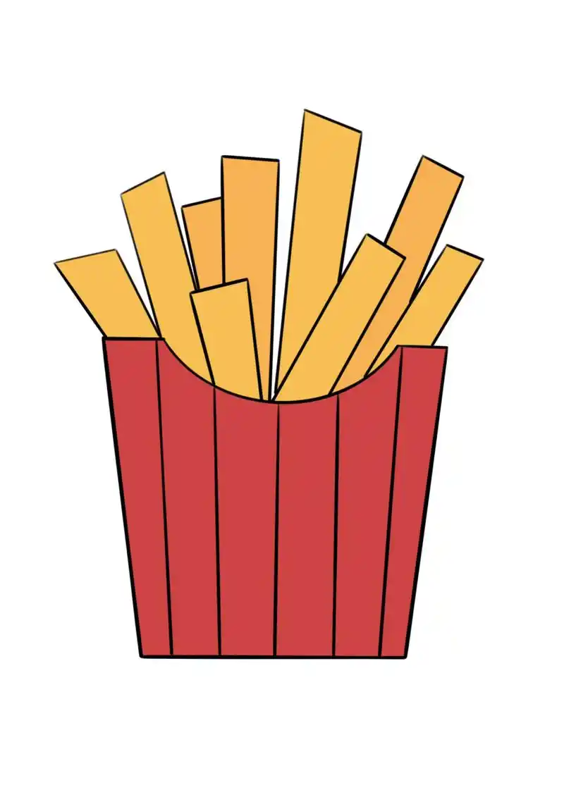 简笔画教程分享 薯条93 简笔画教程分享 薯条93!