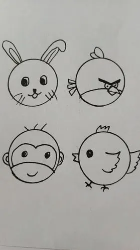 用圆形画各种图案,主页还有更多哦!