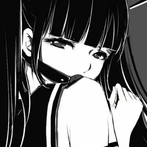 招桃花黑白动漫温柔女生头像超可爱57