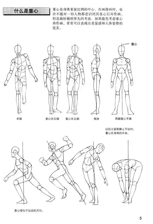 [漫画教程]日本漫画手绘技法经典教程02 人物身体的画法[133p]