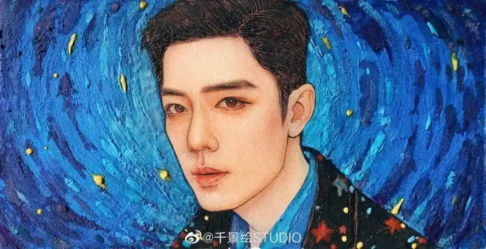 90后湖北才女画了100遍肖战作品被刘涛转发温柔细腻的工笔爆红全网