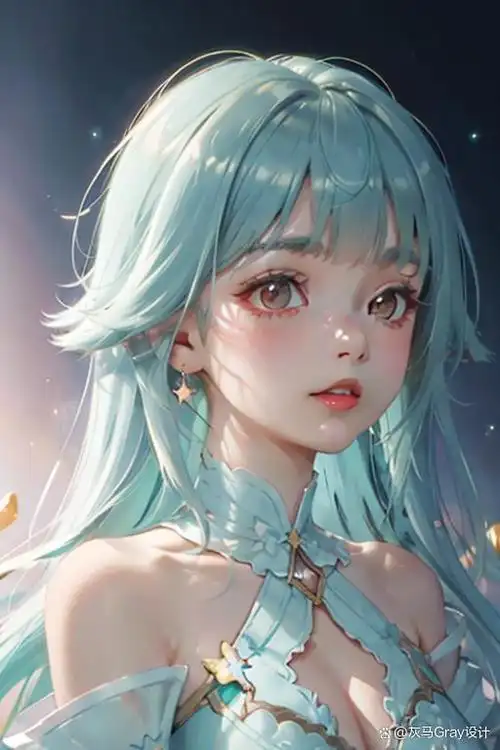 梦幻的二次元女孩,忧郁中透着一丝别样的美.留言可下载