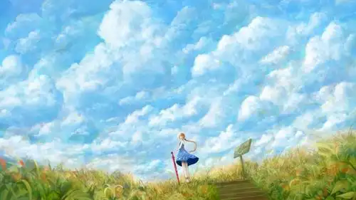 多云的白色天空高清壁纸高清原图查看