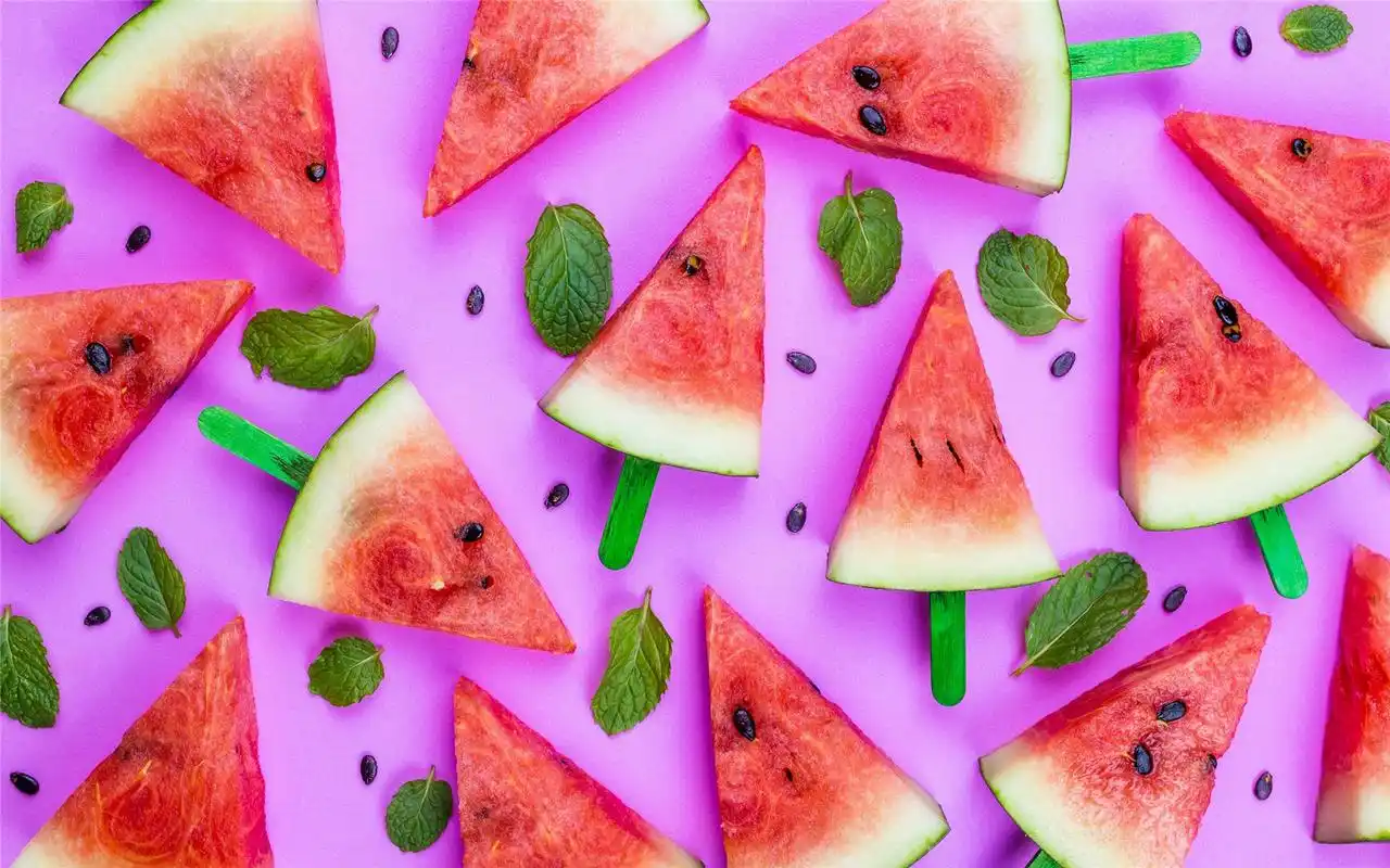 清凉夏日西瓜高清桌面壁纸