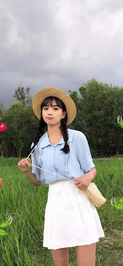 小清新元气少女高清手机壁纸