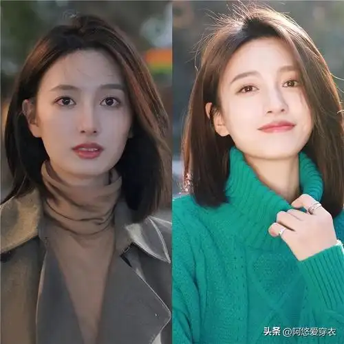 女生斜刘海发型图片2