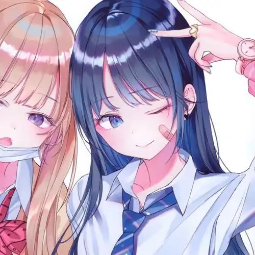 2020新版二次元微信闺蜜头像两人各一张,闺蜜头像图片-回车桌面