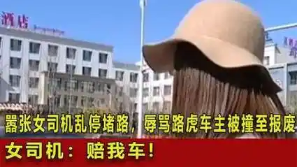 嚣张女司机乱停堵路,辱骂路虎车主被撞至报废,女司机:赔我车!