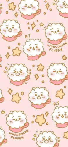 可爱卡通平铺壁纸