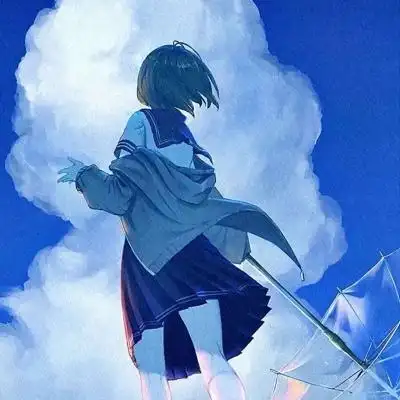 动漫唯美背影头像 超好看的高清漫画头像女生背面图片