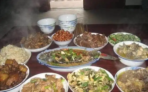 农村饭桌上简朴的家常菜最后一张看哭了