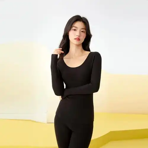 内茵保暖内衣女套装秋冬内搭加绒打底衫保暖套装