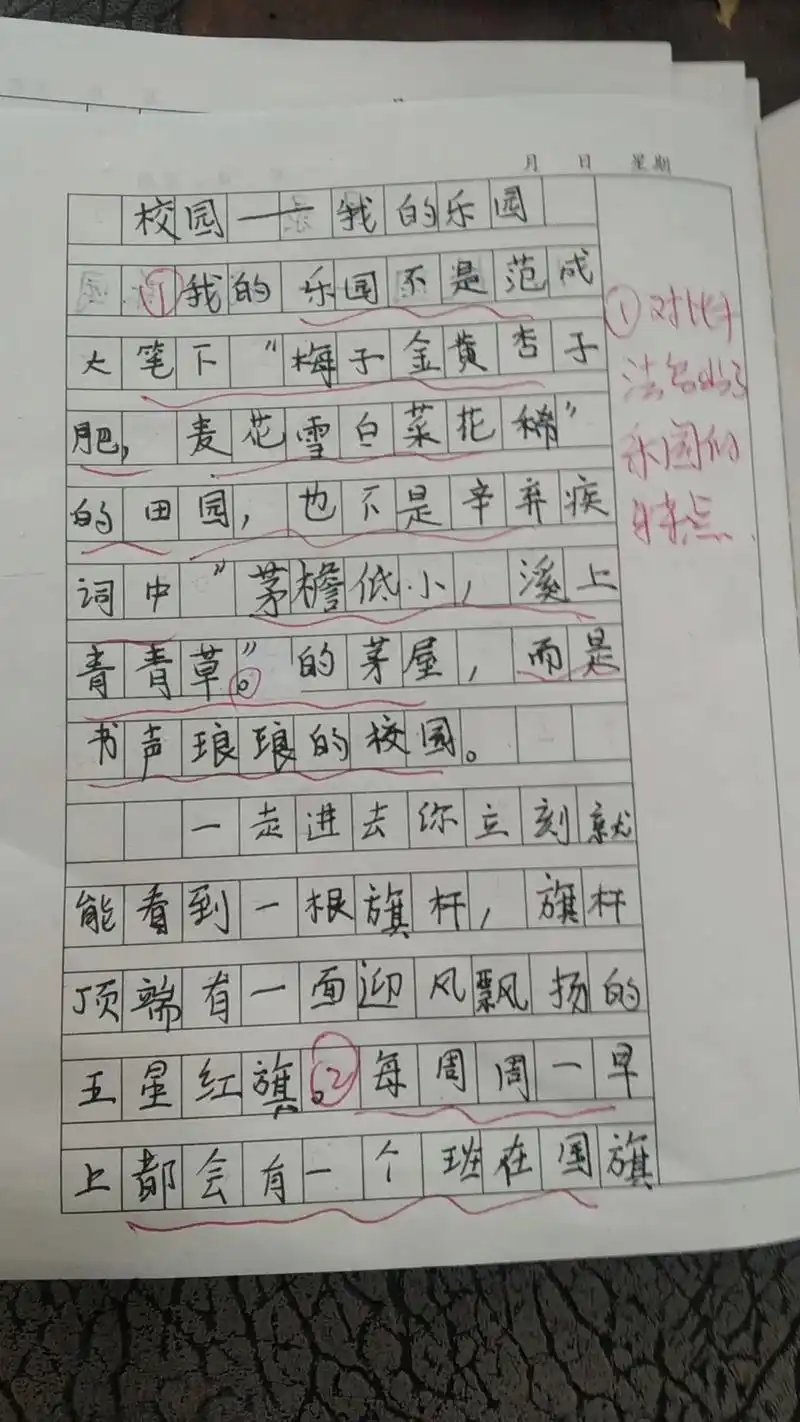 每次看到丫宝的作文都会觉得特别可爱美好,是不是每个