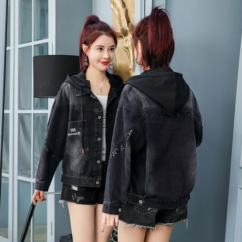 牛仔衣服流行短外套女春秋季20z23年新款韩版宽松百搭休闲夹克上