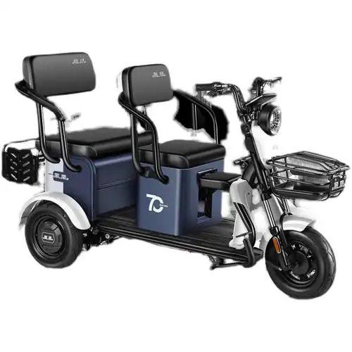 凤凰拉货电动三轮车小型家用老人接送孩子女电瓶车老年折叠电三轮