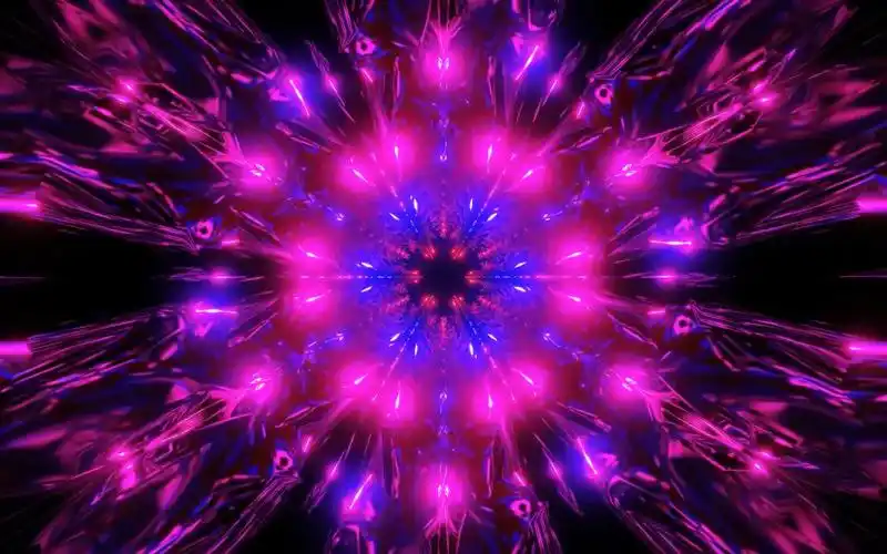 m643 4k画质3d炫彩灯光线条动感背景酒吧夜店舞台演出led屏幕背景v